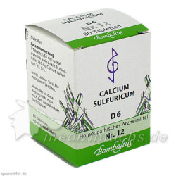 Biochemie 12 Calcium sulfuricum D 6, 80 ST – PZN 1073900
