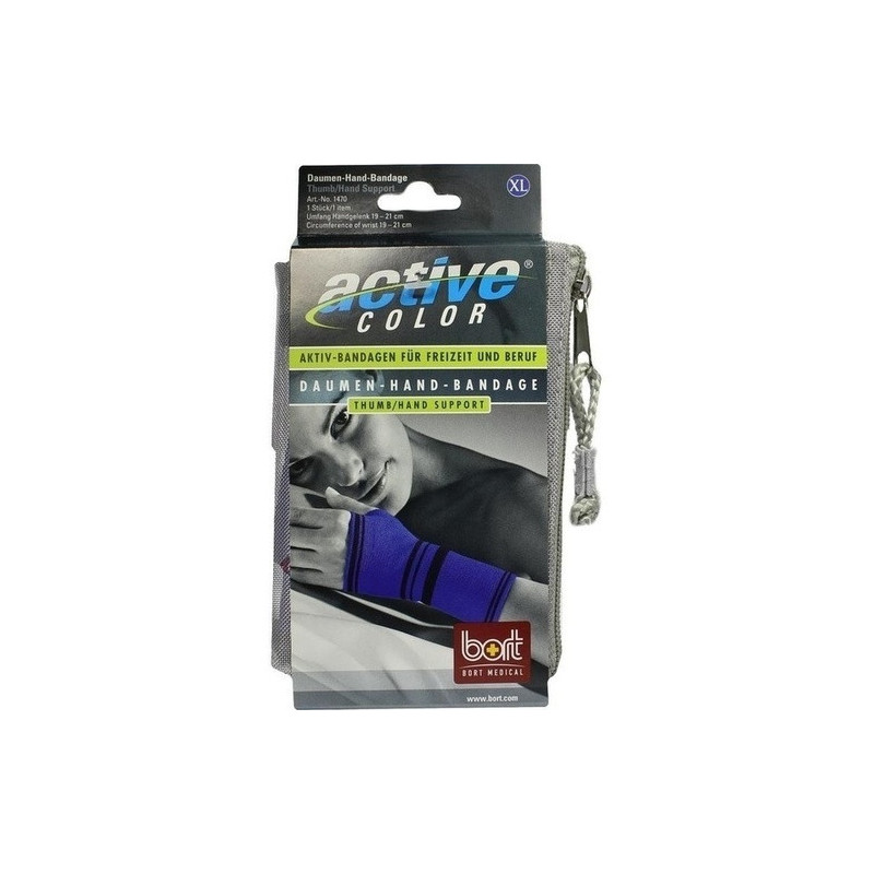 BORT ActiveColor Daumen-Hand-Bandage blau x-large, 1 ST – PZN 5873543