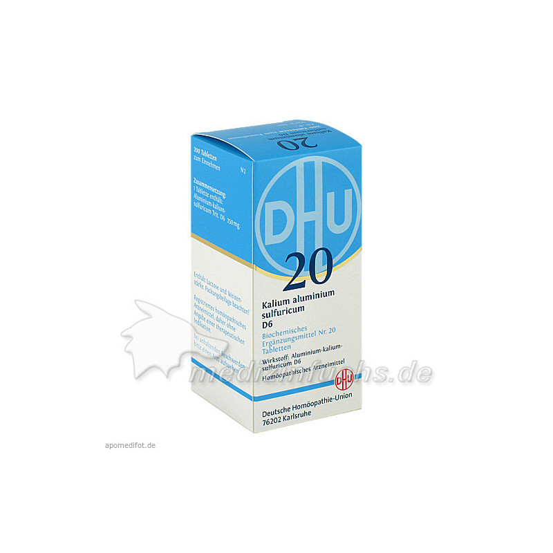 BIOCHEMIE DHU 20 KALIUM ALUMINIUM SULFURICUM D6, 200 ST – PZN 2581538