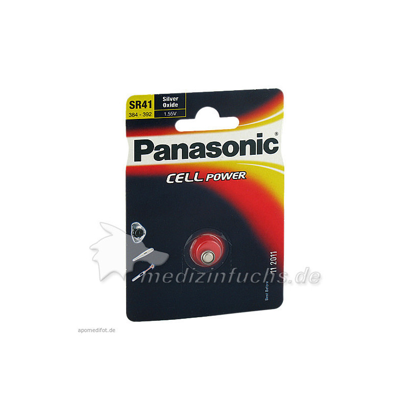 Batterie Knopfzelle 1.55V SR 41 W/392, 1 ST – PZN 292468