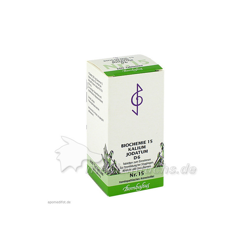 Biochemie 15 Kalium jodatum D 6, 200 ST – PZN 4324774