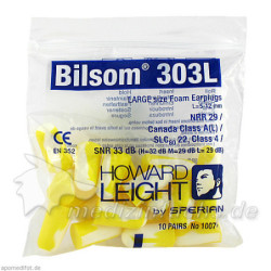 BILSOM 303 LARGE GEHÖRSCHUTZSTÖPSEL, 20 ST – PZN 3646961