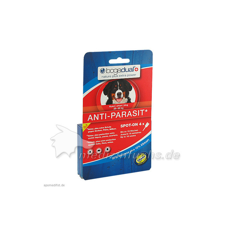 bogadual ANTI-PARASIT Spot-On Hund gross, 4X2.5 ML – PZN 7757433