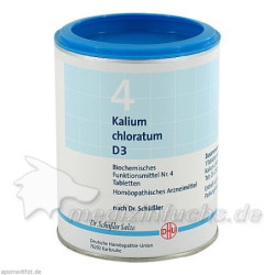 BIOCHEMIE DHU 4 KALIUM CHLORATUM D 3, 1000 ST – PZN 274051