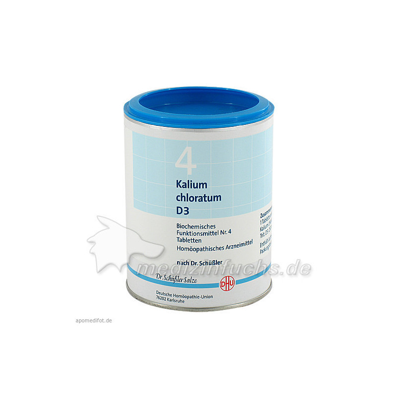 BIOCHEMIE DHU 4 KALIUM CHLORATUM D 3, 1000 ST – PZN 274051