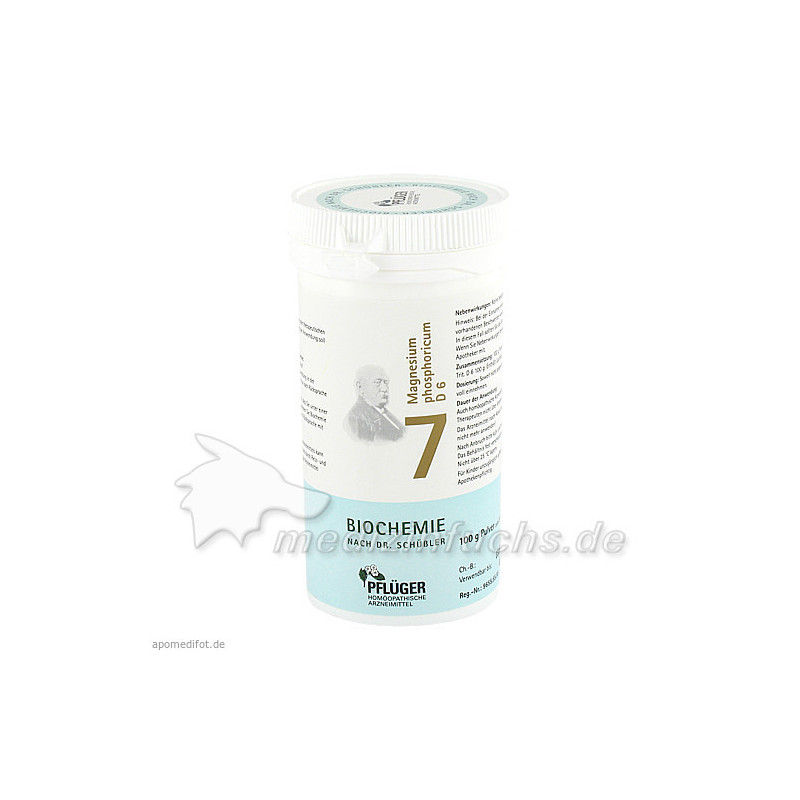 Biochemie Pflüger Nr. 7 Magnesium phosphoricum D 6, 100 G – PZN 6323402