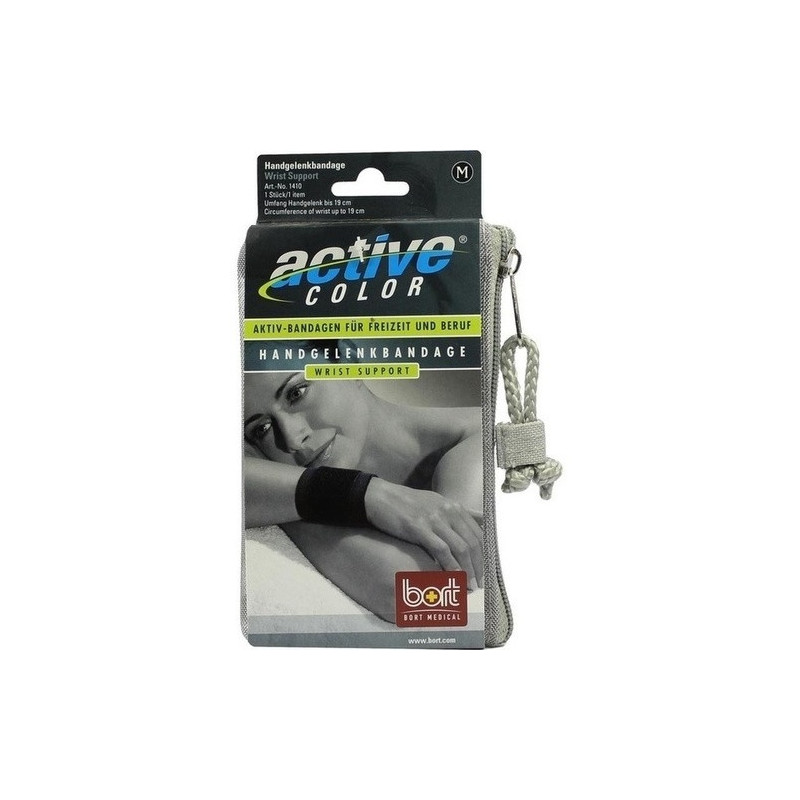 BORT ActiveColor Handgelenkbandage schwarz medium, 1 ST – PZN 6914273