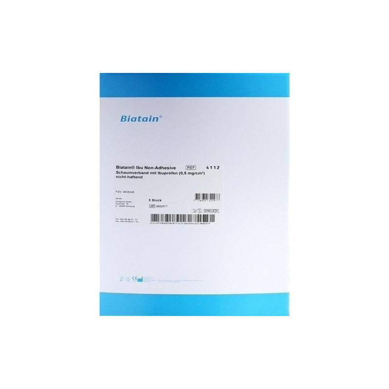 Biatain-Ibu Schaumverband nicht-haftend 10x20cm, 5 ST – PZN 4808348
