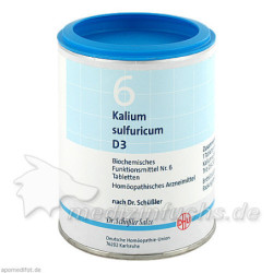 BIOCHEMIE DHU 6 KALIUM SULFURICUM D 3, 1000 ST – PZN 274252