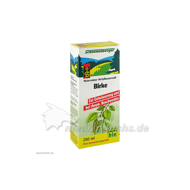 BIRKENSAFT SCHOENENBERGER, 200 ML – PZN 692073