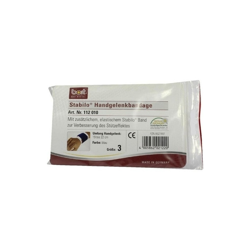 BORT STABILO HANDGELENKBANDAGE BLAU GR 3, 1 ST – PZN 8527497