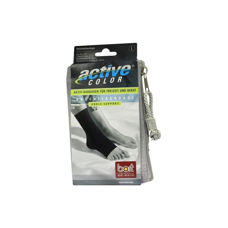 BORT ActiveColor Knoechelbandage schwarz large, 1 ST – PZN 6914793