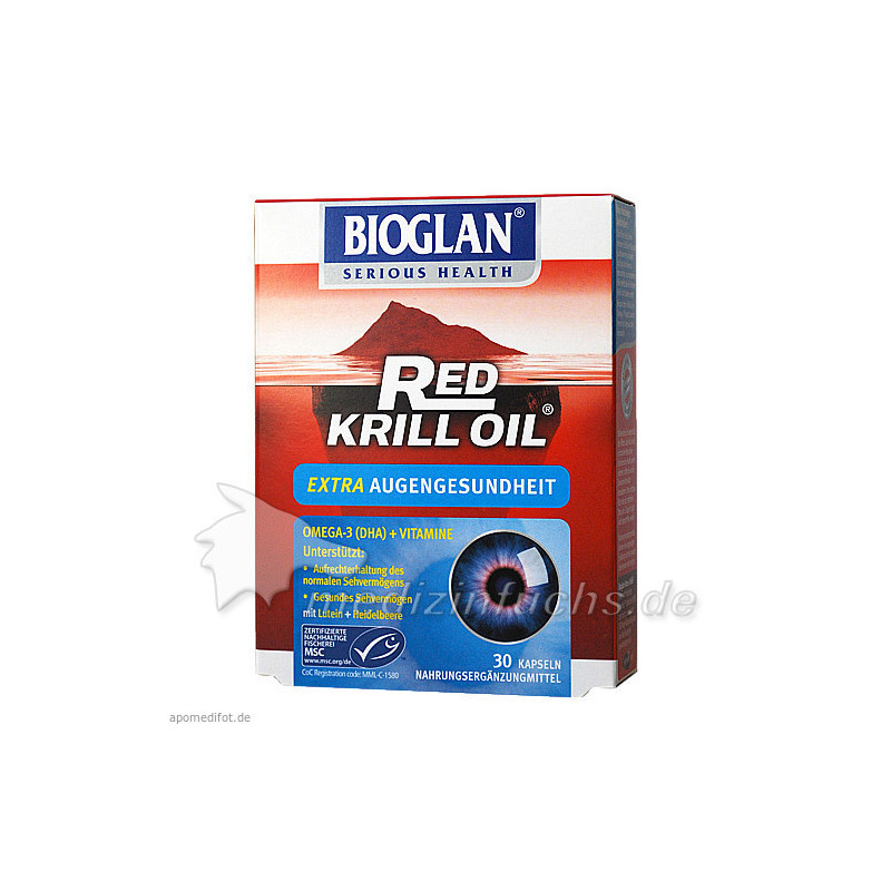 BIOGLAN Red Krill Öl Extra Augengesundheit Kapseln, 30 ST – PZN 10026354