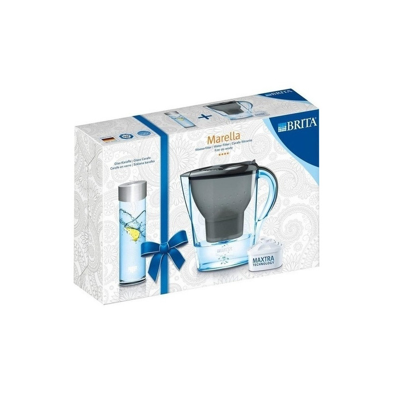 Brita Marella Cool graphite + Glas-Karaffe, 1 ST – PZN 10143657
