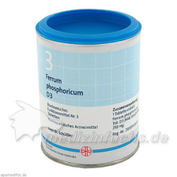 BIOCHEMIE DHU 3 FERRUM PHOSPHORICUM D 3, 1000 ST – PZN 273956