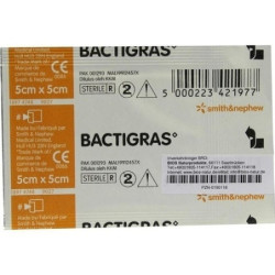 BACTIGRAS 5X5CM PARAFFINgaze, 1 ST – PZN 190118
