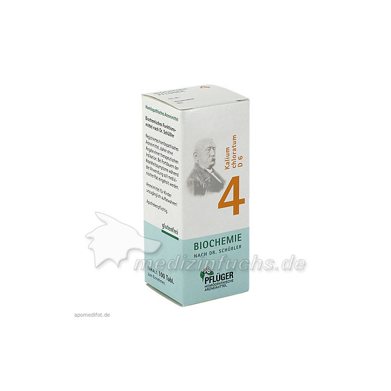 Biochemie Pflüger Nr. 4 Kalium chloratum D 6, 100 ST – PZN 6318909