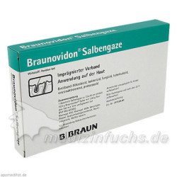 BRAUNOVIDON Salbengaze 7,5x10 cm, 10 ST – PZN 3348695