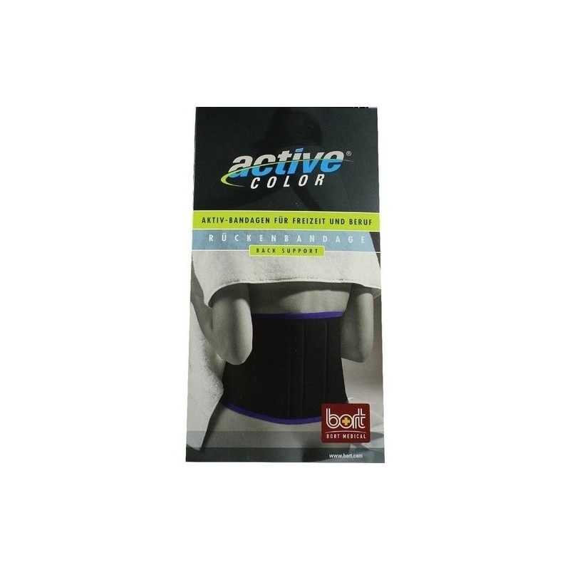BORT ActiveColor Rueckenbandage schwarz large, 1 ST – PZN 5873431