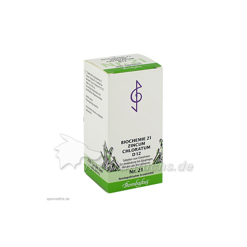 Biochemie 21 Zincum chloratum D12, 200 ST – PZN 4325207
