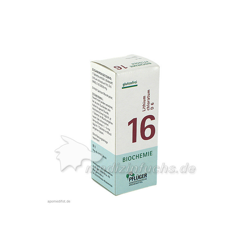 Biochemie Pflüger Nr. 16 Lithium chloratum D 6, 100 ST – PZN 6322288