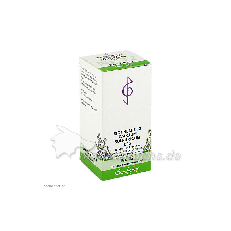 Biochemie 12 Calcium sulfuricum D 12, 200 ST – PZN 1073969