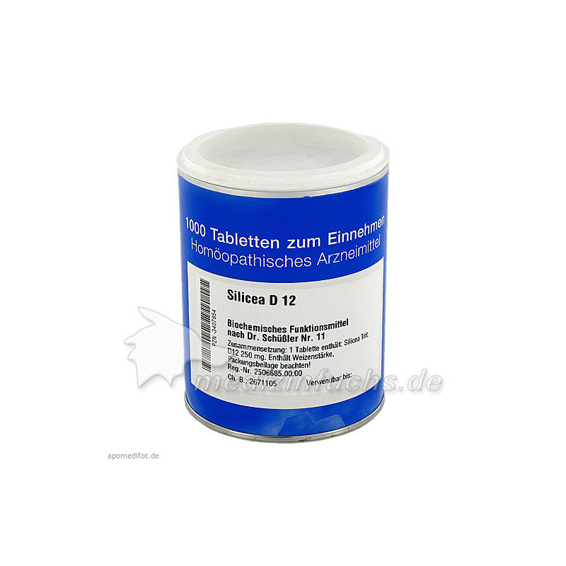BIOCHEMIE 11 SILICEA D12, 1000 ST – PZN 3407854