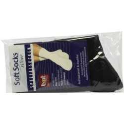 BORT SoftSocks Silber schwarz 38-40, 2 ST – PZN 5489738
