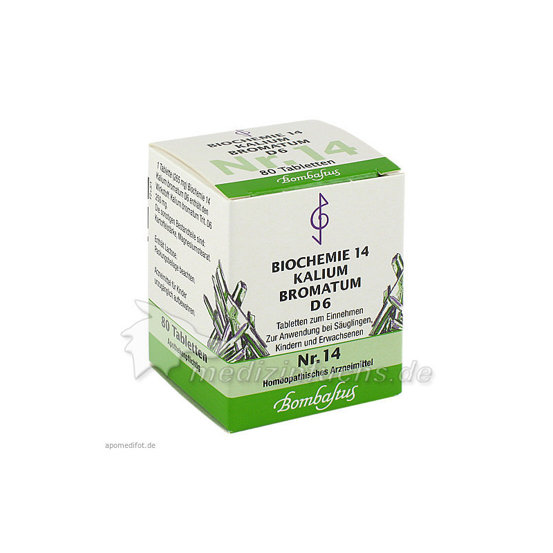 Biochemie 14 Kalium bromatum D 6, 80 ST – PZN 4324633