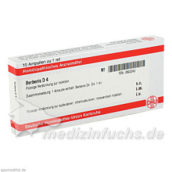 BERBERIS D 4 Ampullen, 10X1 ML – PZN 2823243