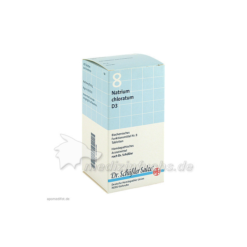 BIOCHEMIE DHU 8 Natrium chloratum D 3 Tabl., 420 ST – PZN 6584166