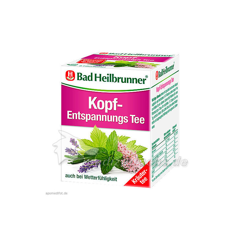 Bad Heilbrunner Kopf-Entspannungstee, 8 ST – PZN 6132582