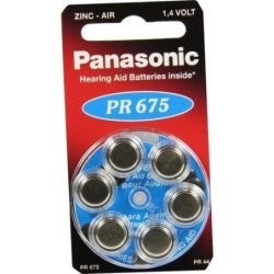 Batterie f. Hörgeräte Panasonic PR 675, 6 ST – PZN 7194390
