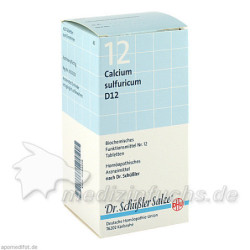 BIOCHEMIE DHU 12 Calcium sulfuricum D12 Tabl., 420 ST – PZN 6584315
