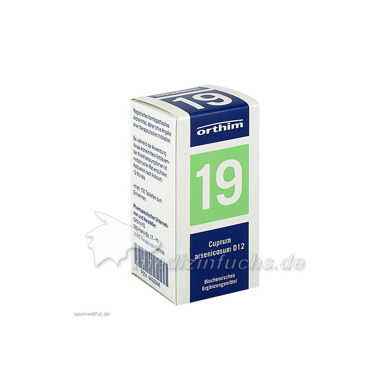 Biochemie Orthim Nr. 19 Cuprum arsenicosum D12, 100 ST – PZN 9492298