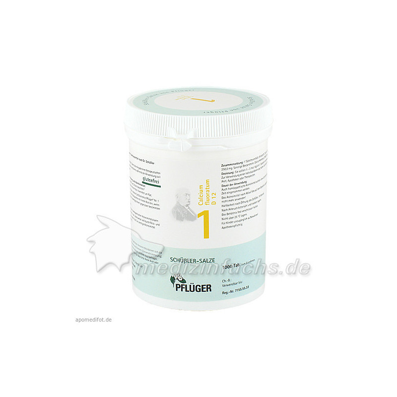 Biochemie Pflüger Nr. 1 Calcium fluoratum D 12, 1000 ST – PZN 6318743