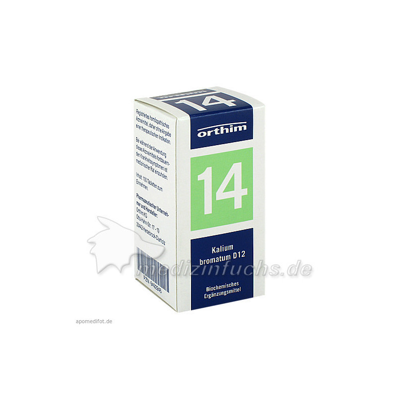 Biochemie Orthim Nr. 14 Kalium bromatum D12, 100 ST – PZN 9492246