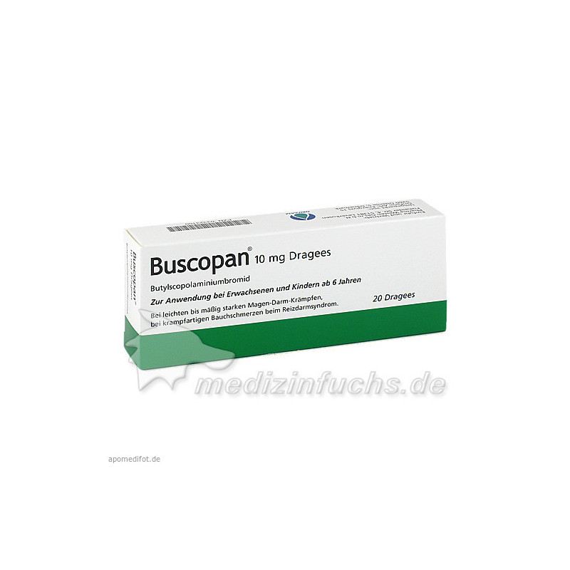 BUSCOPAN überzogene Tabletten, 20 ST – PZN 3323100
