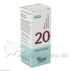 Biochemie Pflüger Nr. 20 Kalium-Aluminium sulf D 6, 100 ST – PZN 6322644