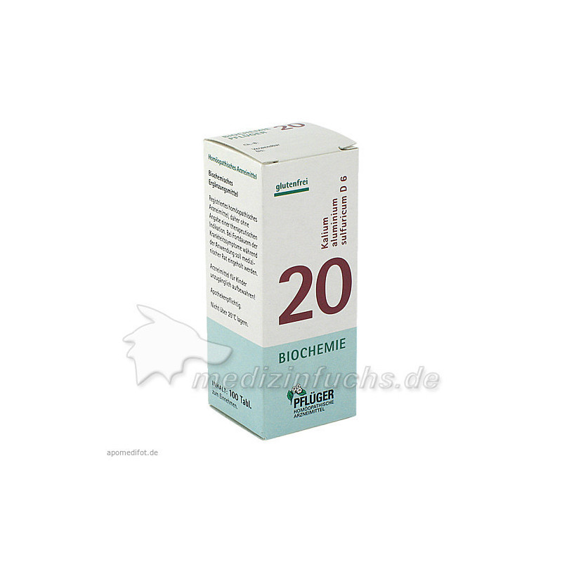Biochemie Pflüger Nr. 20 Kalium-Aluminium sulf D 6, 100 ST – PZN 6322644