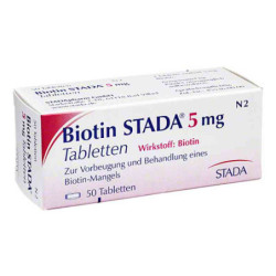 Biotin Stada 5 mg Tabletten (50 stk) – PZN 1328576
