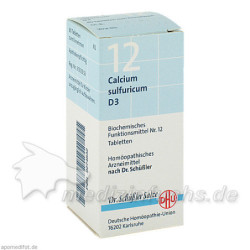 BIOCHEMIE DHU 12 CALCIUM SULFURICUM D 3, 80 ST – PZN 274832