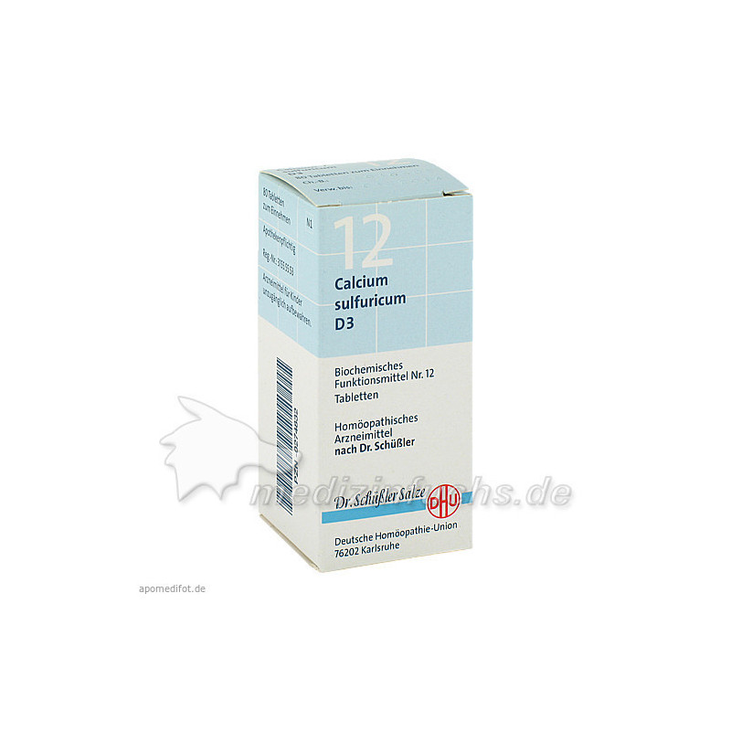 BIOCHEMIE DHU 12 CALCIUM SULFURICUM D 3, 80 ST – PZN 274832