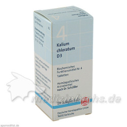 BIOCHEMIE DHU 4 KALIUM CHLORATUM D 3, 80 ST – PZN 274045