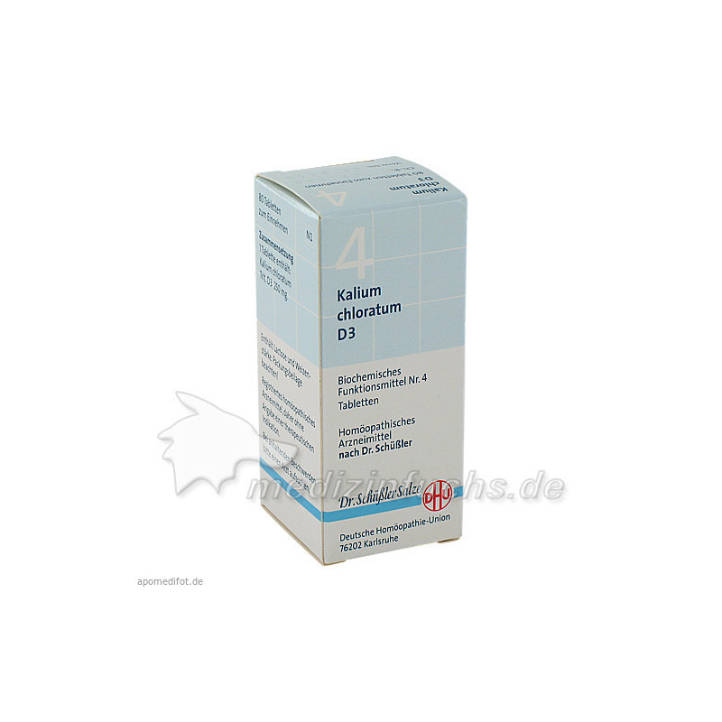 BIOCHEMIE DHU 4 KALIUM CHLORATUM D 3, 80 ST – PZN 274045
