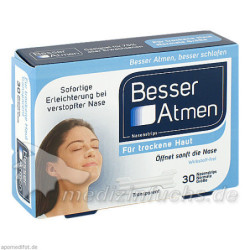Besser Atmen Nasenstrips transparent normale Größe, 30 ST – PZN 2952532