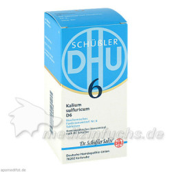BIOCHEMIE DHU 6 Kalium sulfuricum D 6 Tabl., 420 ST – PZN 6584108