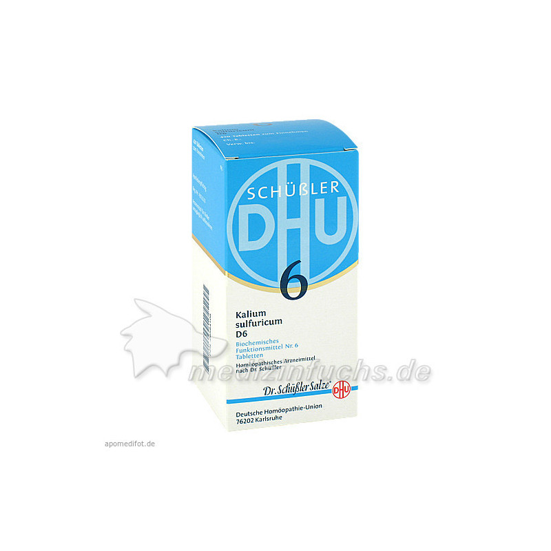BIOCHEMIE DHU 6 Kalium sulfuricum D 6 Tabl., 420 ST – PZN 6584108