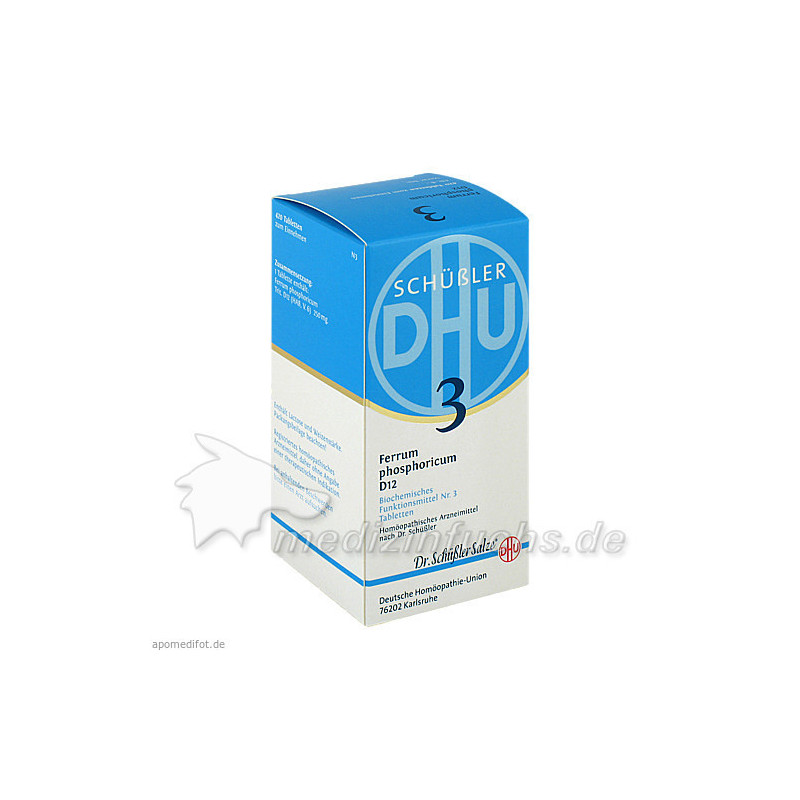 BIOCHEMIE DHU 3 Ferrum phosphoricum D12 Tabl., 420 ST – PZN 6584019