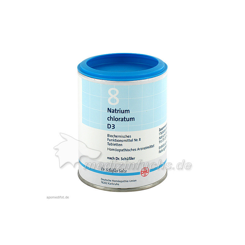 BIOCHEMIE DHU 8 NATRIUM CHLORATUM D 3, 1000 ST – PZN 274430